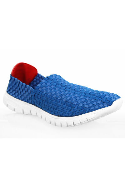 Waffle Pump Mens Casual Royal Blue Sneakers Comfy Slippers