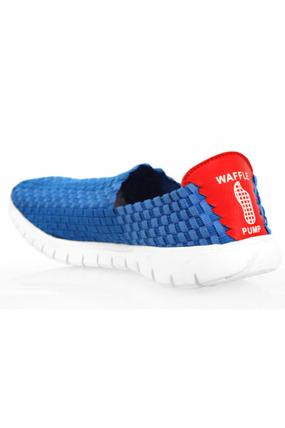 Waffle Pump Kids Royal Blue Sneakers